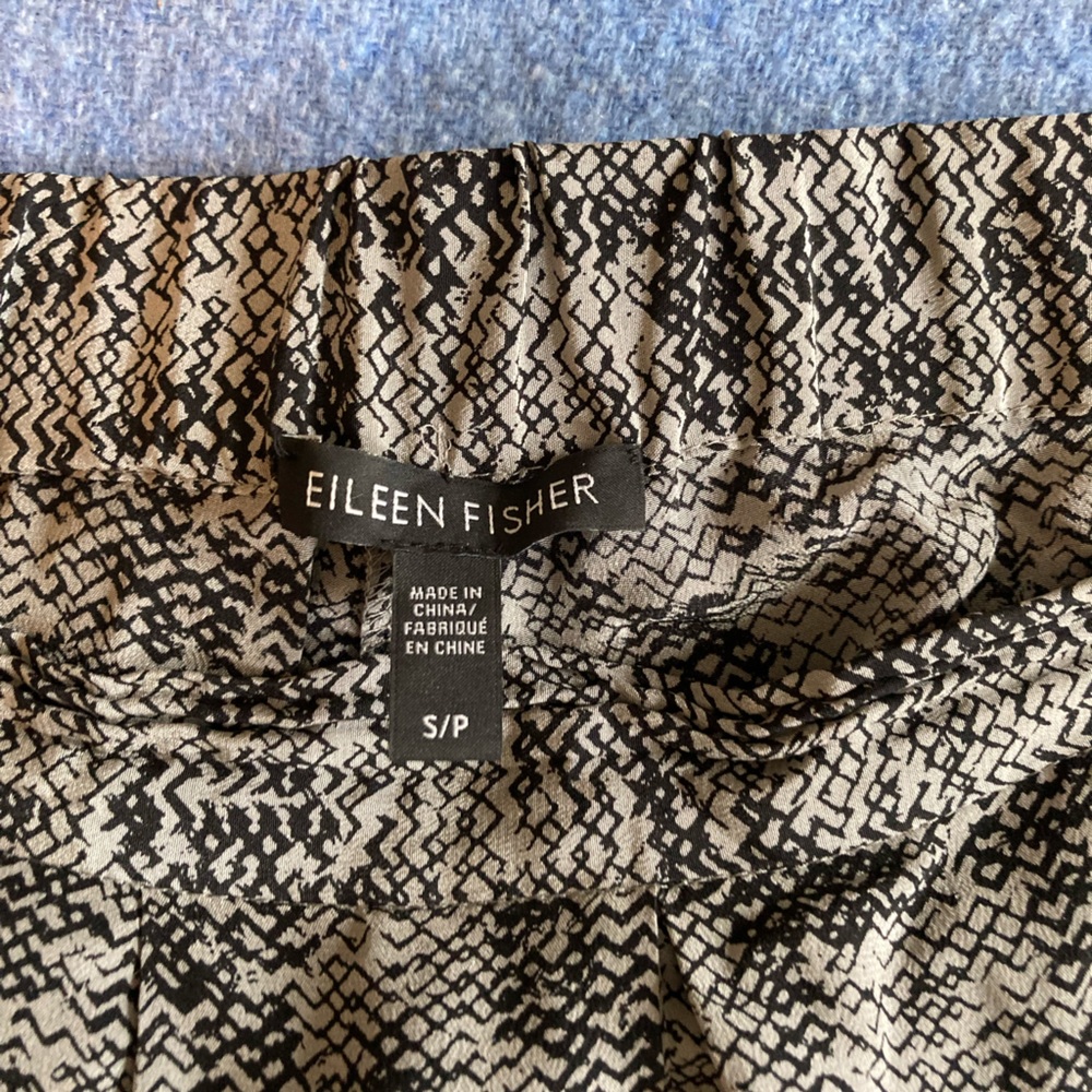 100% silk Eileen Fish pants